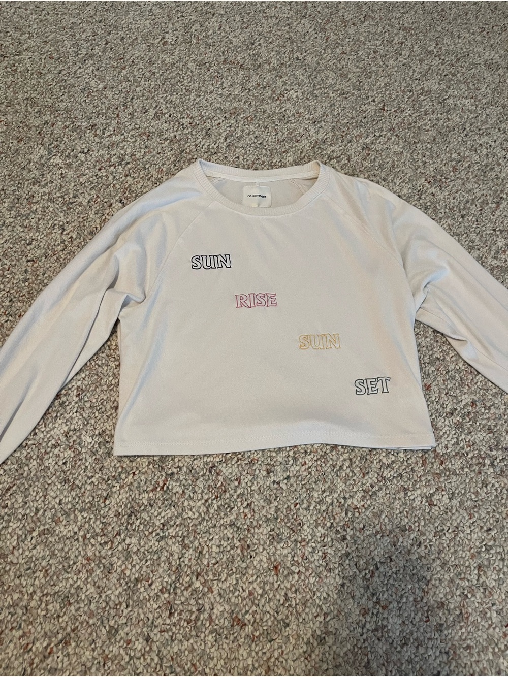No Comment Cream Crewneck Sweatshirt